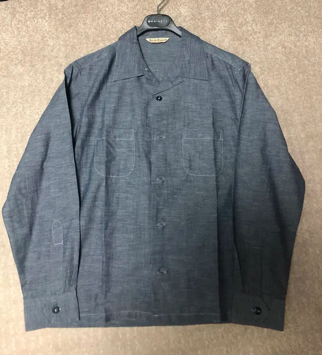 butcher products atlast&co 開襟 ブラックシャンブレー ブッチャー