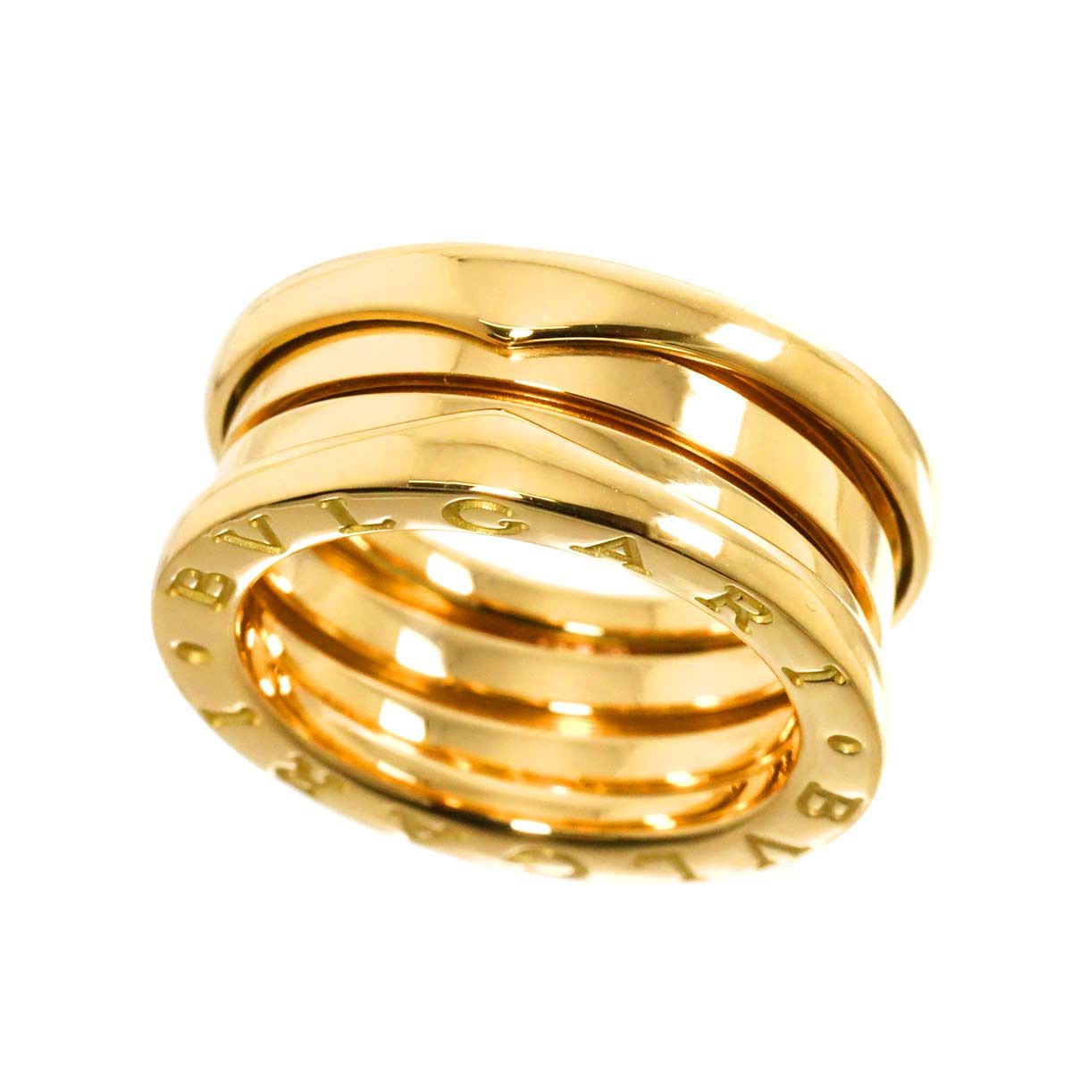 ブルガリ　ビーゼロワン　リング　750 ブルガリ BVLGARI ビーゼロワン 3バンド #50 リング K18 YG