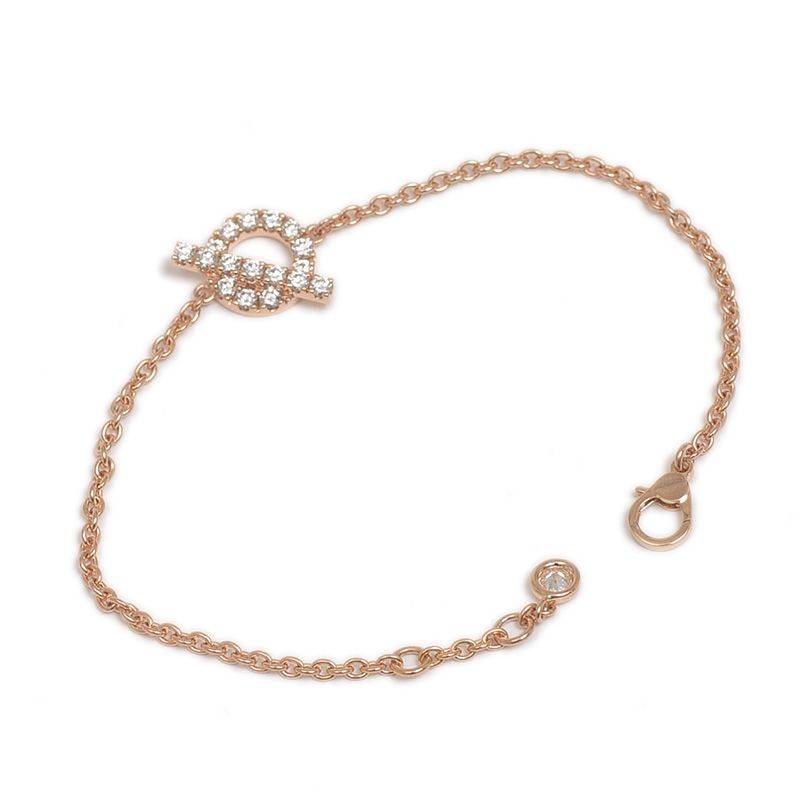 エルメス フィネス ブレスレット K18RG/ダイヤ SHサイズ - メルカリ 