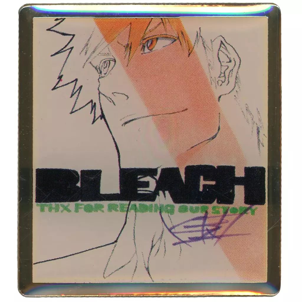 ピンズ　BLEACH　ブリーチ　黒崎一護　ピンズ　バッジ　ピンバッジ 中古】バッジ・ピンズ 黒崎一護(緑文字) 「BLEACH生誕20周年記念