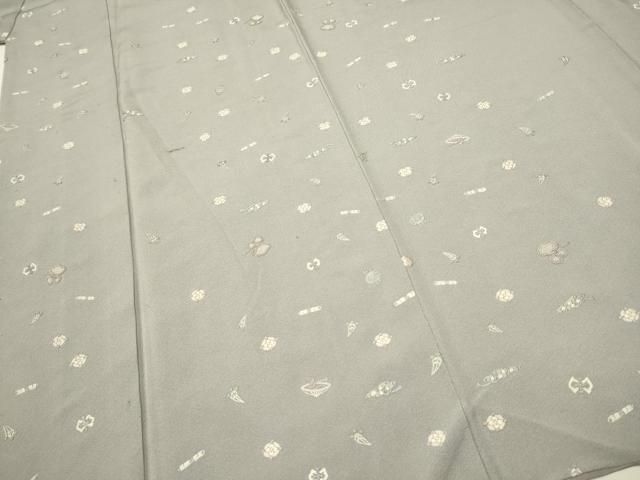 平和屋着物○中国三大刺繍 相良刺繍 総刺繍 上質な小紋 宝尽くし文