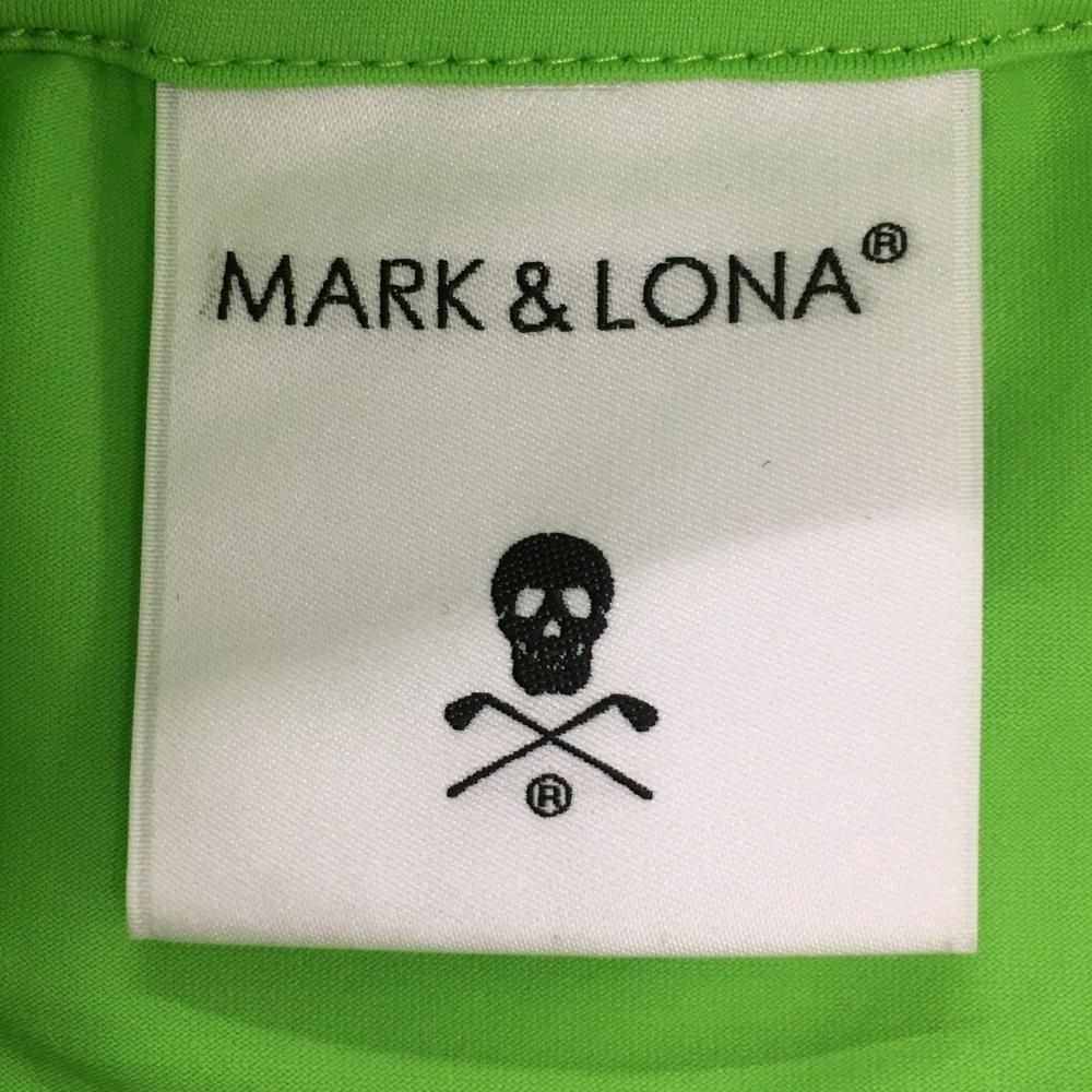 MARK＆LONA ハイネック 半袖 48 美品 超美品】マークアンドロナ 半袖ハイネックシャツ ライトグリーン