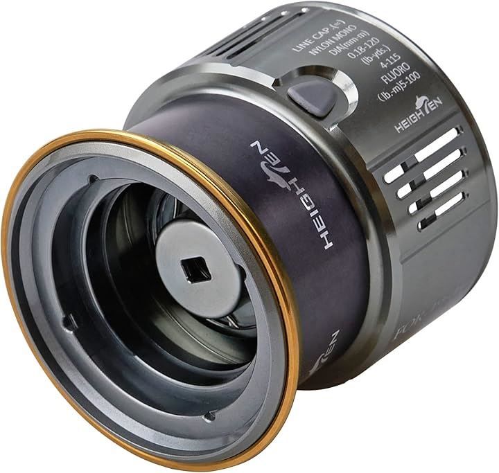 HEIGHTEN リール スプール シマノ Shimano 浅溝 2500S 替えスプール ステラ/ツインパワー/ヴァンキッシュ/ヴァンフォード/ストラディック/エクスセンス/セフィア/コンプレックス 対応 451(ガンメタル＆ゴールド)