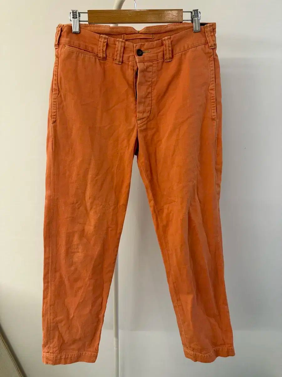 ポロ Ralph Lauren ラルフローレン ガーメントダイング オレンジ スラックス
