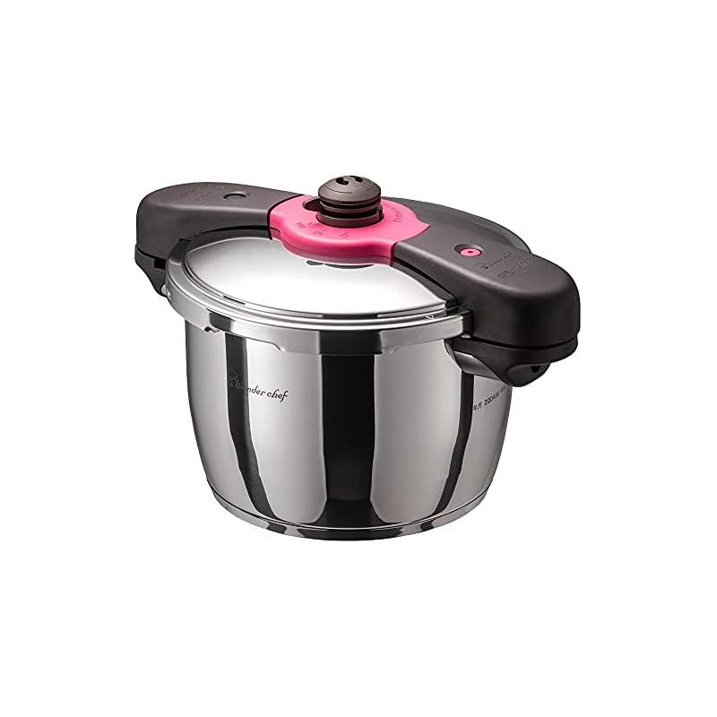 ワンダーシェフ wonderchef 圧力鍋 両手圧力鍋 5.5L IH対応 超高圧|高圧切替 時短 除菌力99.9% スチーム 浜田陽子 フルカラーレシピ本付き シルバー 魔法のクイック料理 ZQDA55 0