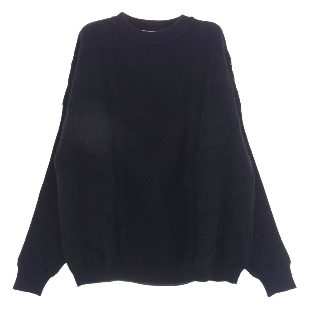 ヤシキ YASHIKI ニット 19AW YSK-19-AW-KN03 ARARE KNIT あられ ニット セーター  ブラック系 2【中古】