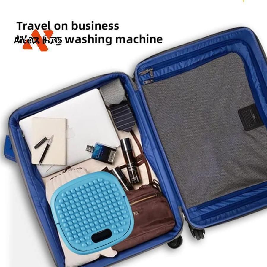 折りたたみ洗濯機 脱水機能付き ミニ洗濯機 タイマー付 コンパクト 軽量 タービン 小型 ポータブル 子供服 ベビー用品 おもちゃ ペット用品 NEXPOTALLINN_EU