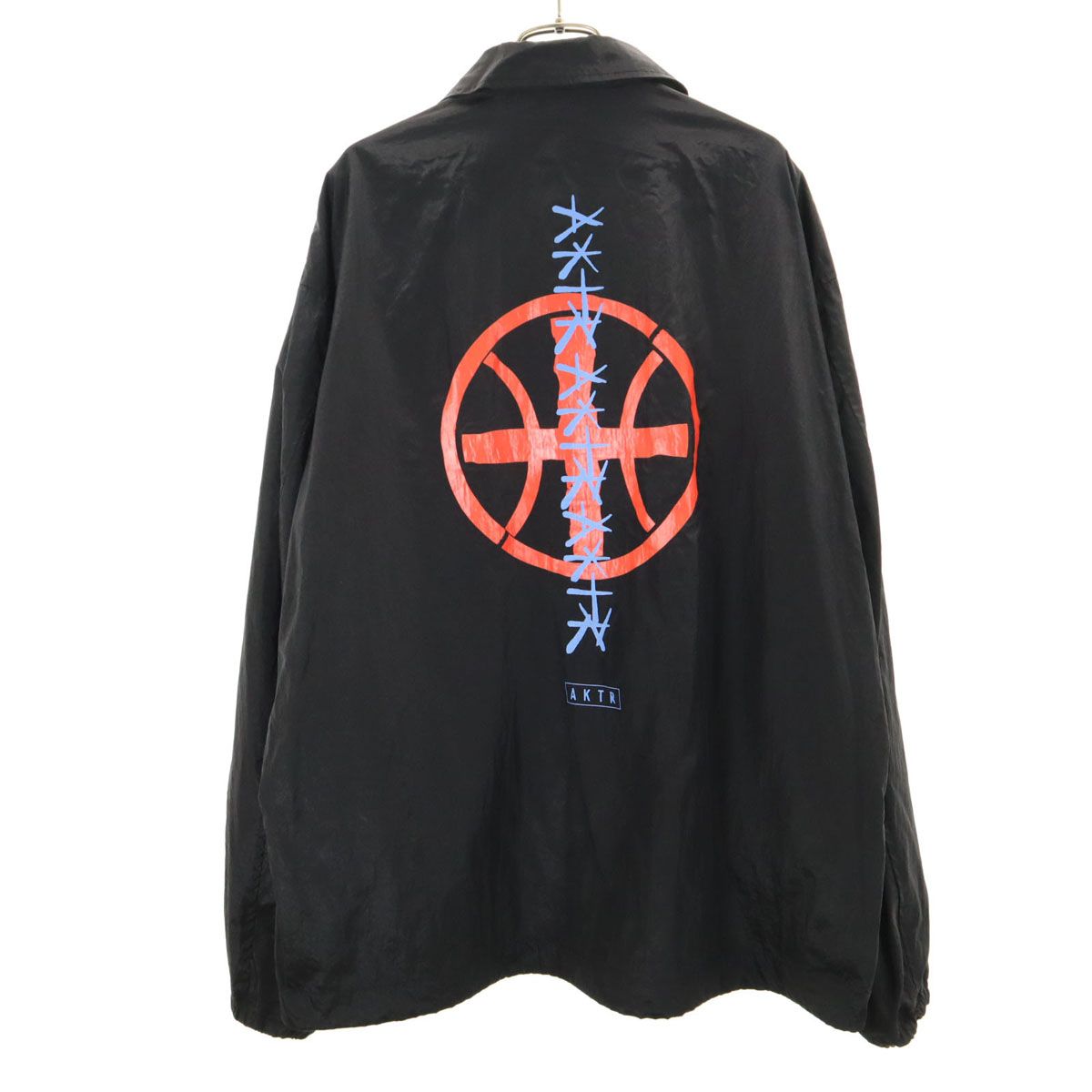 AKTR アクター バックロゴ コーチジャケット XL ブラック 裏メッシュ