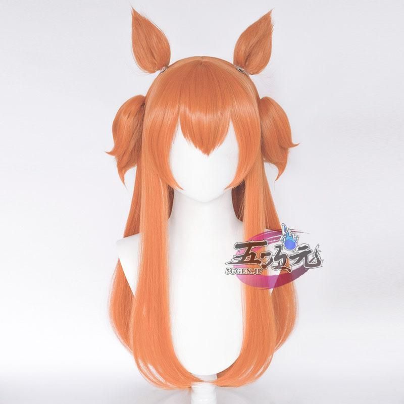 新品、未使用 ウマ娘 コスプレ マヤノトップガン ウィッグ 耳