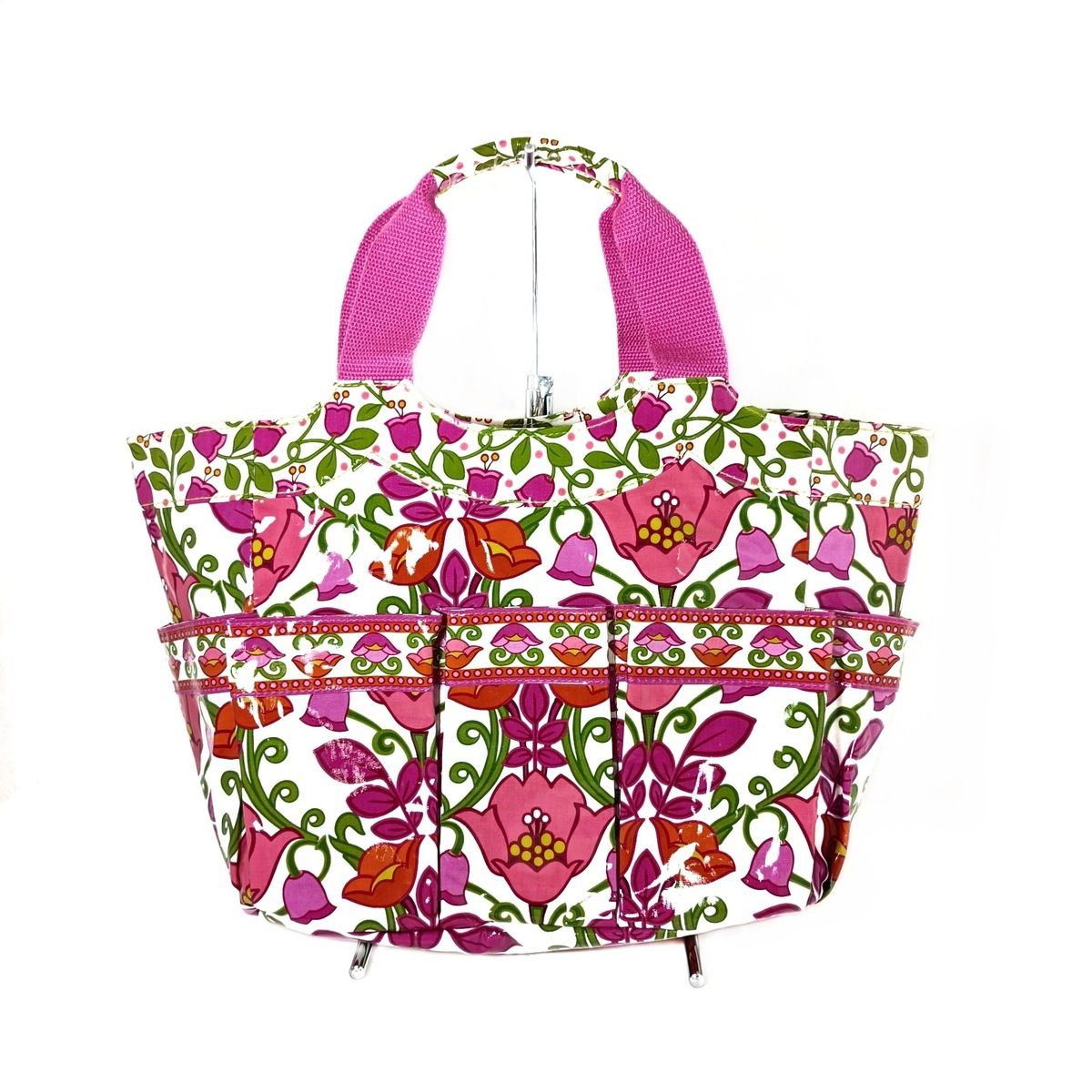 Vera Bradley(ベラブラッドリー) トートバッグ美品 - 白×ピンク×マルチ