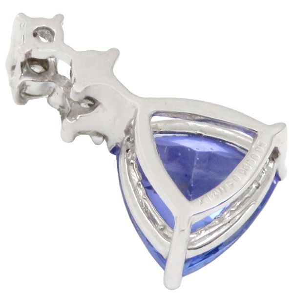 ペンダントトップ タンザナイト ダイヤ K18WG タンザナイト  