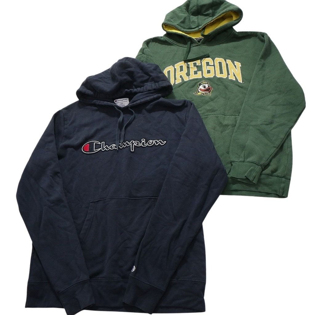 古着卸 チャンピオン Champion スウェット 8枚セット メンズ L ハーフスナップ アーチロゴ カレッジ風 古着 NC3910