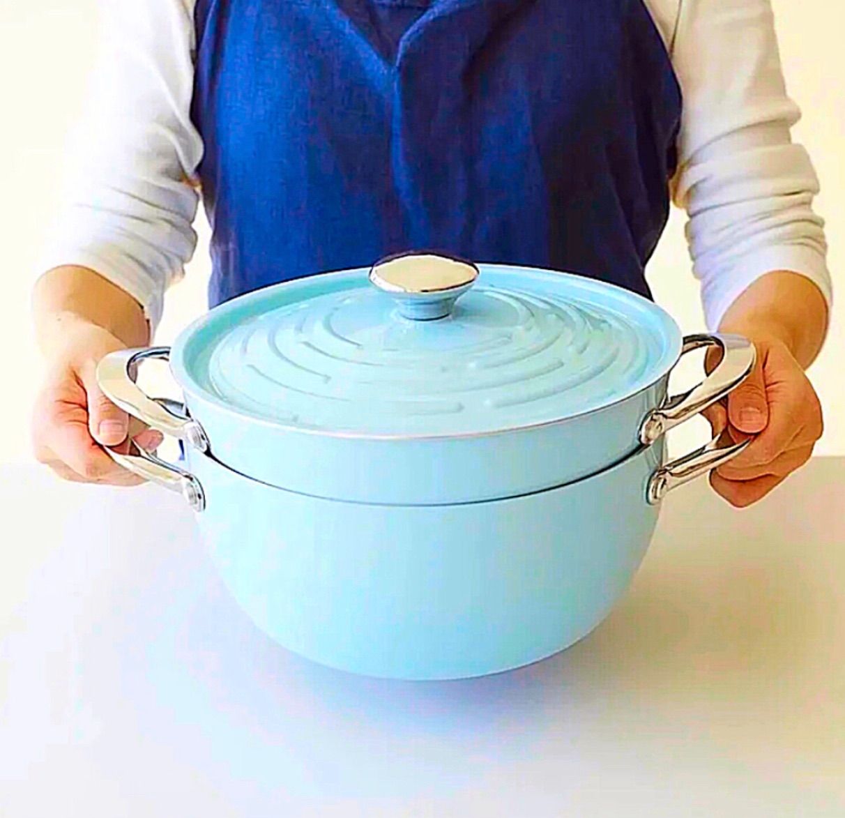 マイヤー(Meyer) 両手鍋 「ライトポット セット 24cm ブルー