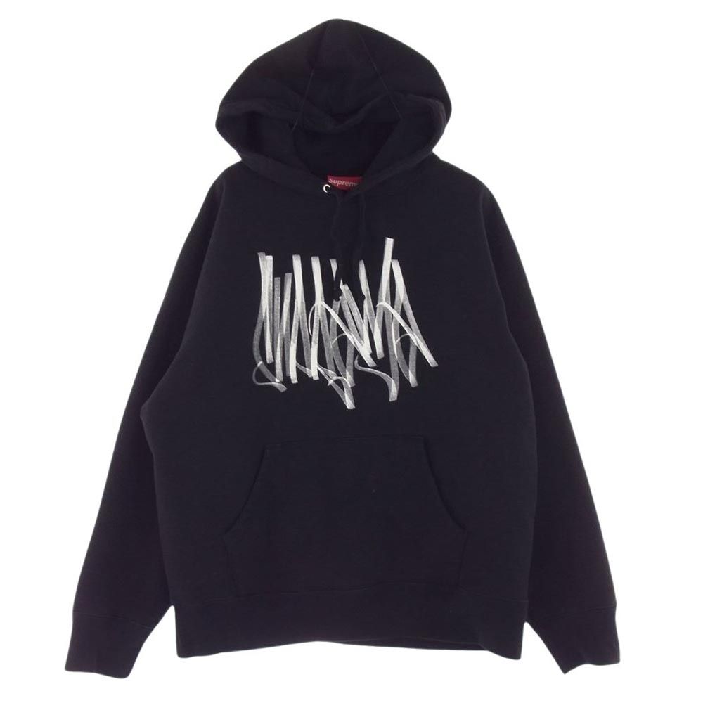 Supreme シュプリーム パーカー 22AW Tag Hooded Sweatshirts タグ フーディー スウェット シャツ ブラック系 M【中古】