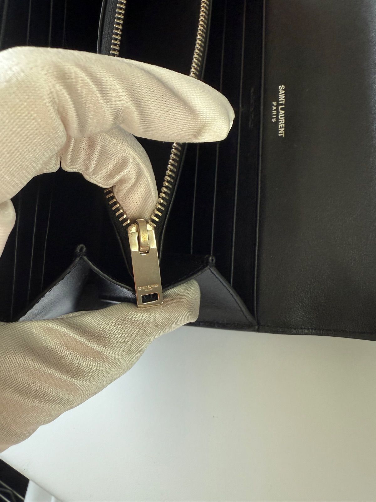 サンローラン YSL クロコ型押し長財布 レザー SAINT LAURENT - メルカリ