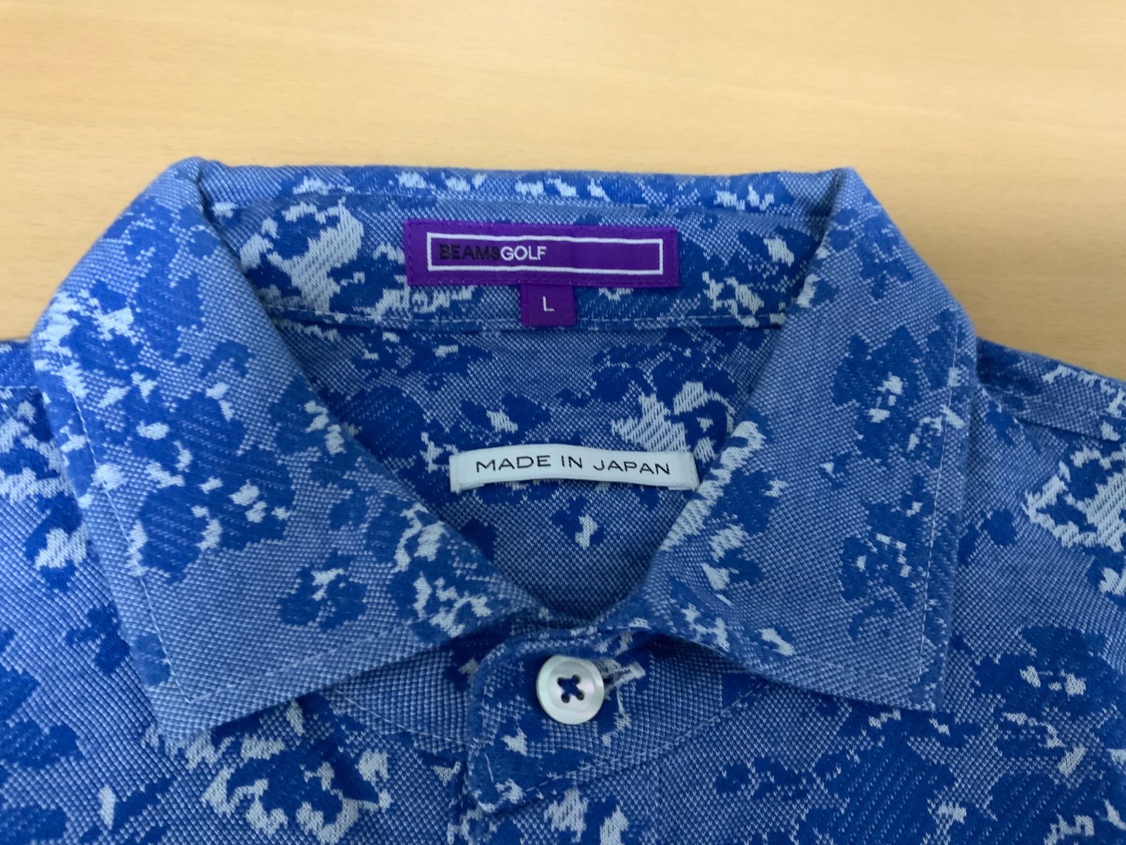 ビームスゴルフ　BEAMSM　ポロシャツ　ネイビー　現行品　刺繡　ワッペン　M 超得！！BEAMS GOLF ネイビーポロシャツ Sサイズ ビームスゴルフ