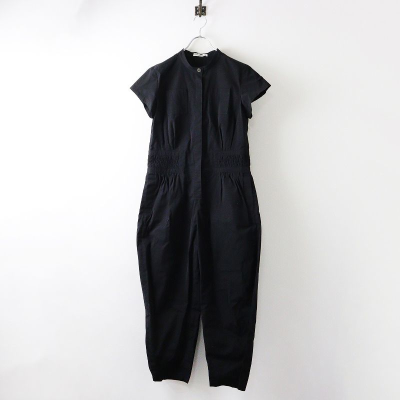 2025SS ミナペルホネン mina perhonen choucho コンビネゾン 38 ブラック オールインワン コットンタフタ 2400014552461