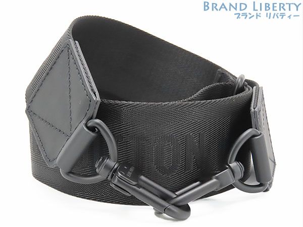 ルイヴィトン LOUIS VUITTON シティ キーポル用 ショルダーストラップ ロゴ 調整 付属品 ブラック キャンバス レザー
