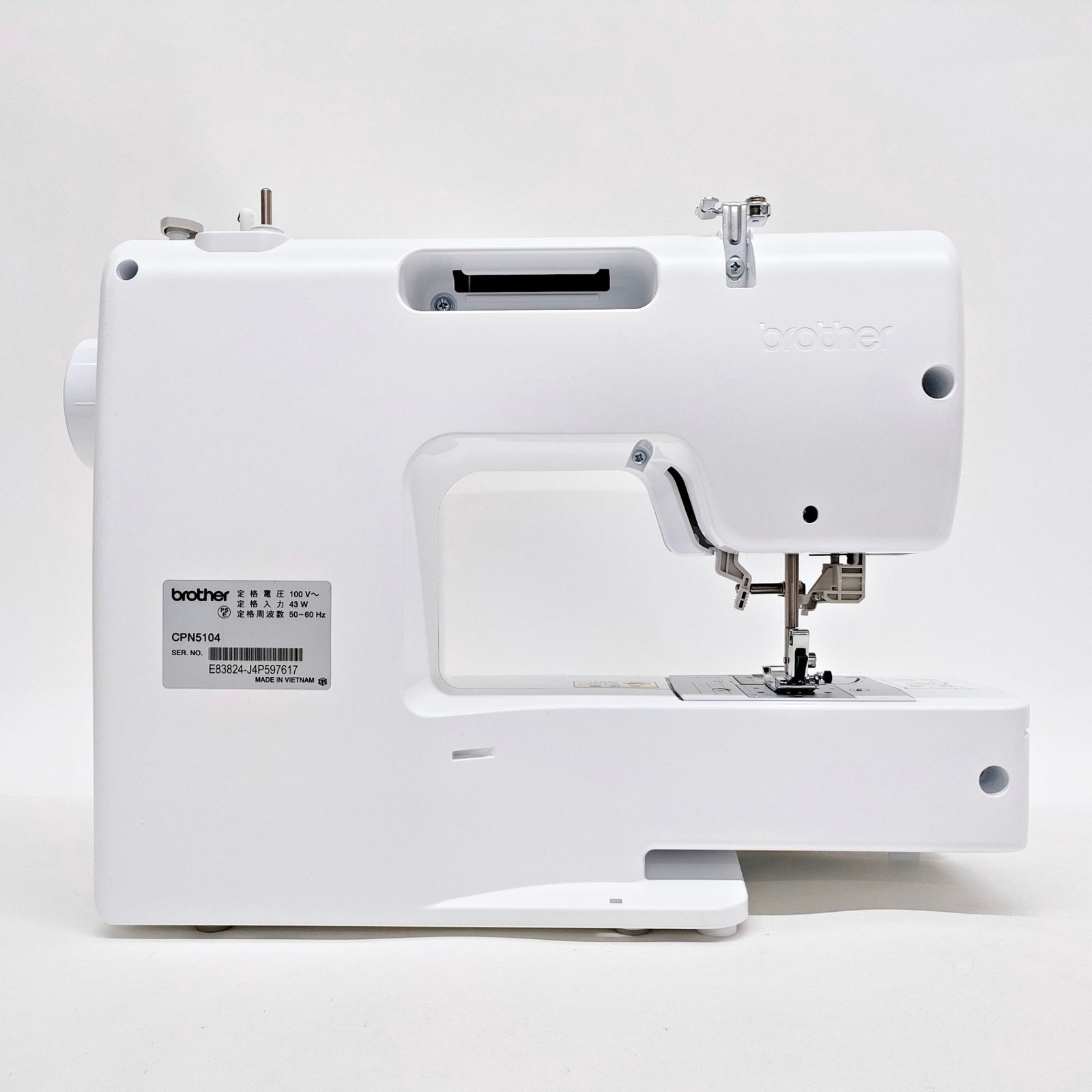 ブラザー コンピュータミシン CPN5104 G1114-CB 軽量 4.9kg フット 
