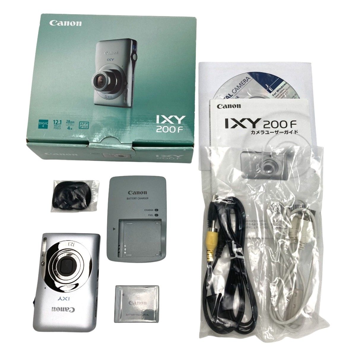 CANON キャノン IXY 200F シルバー コンパクトデジタルカメラ 取説