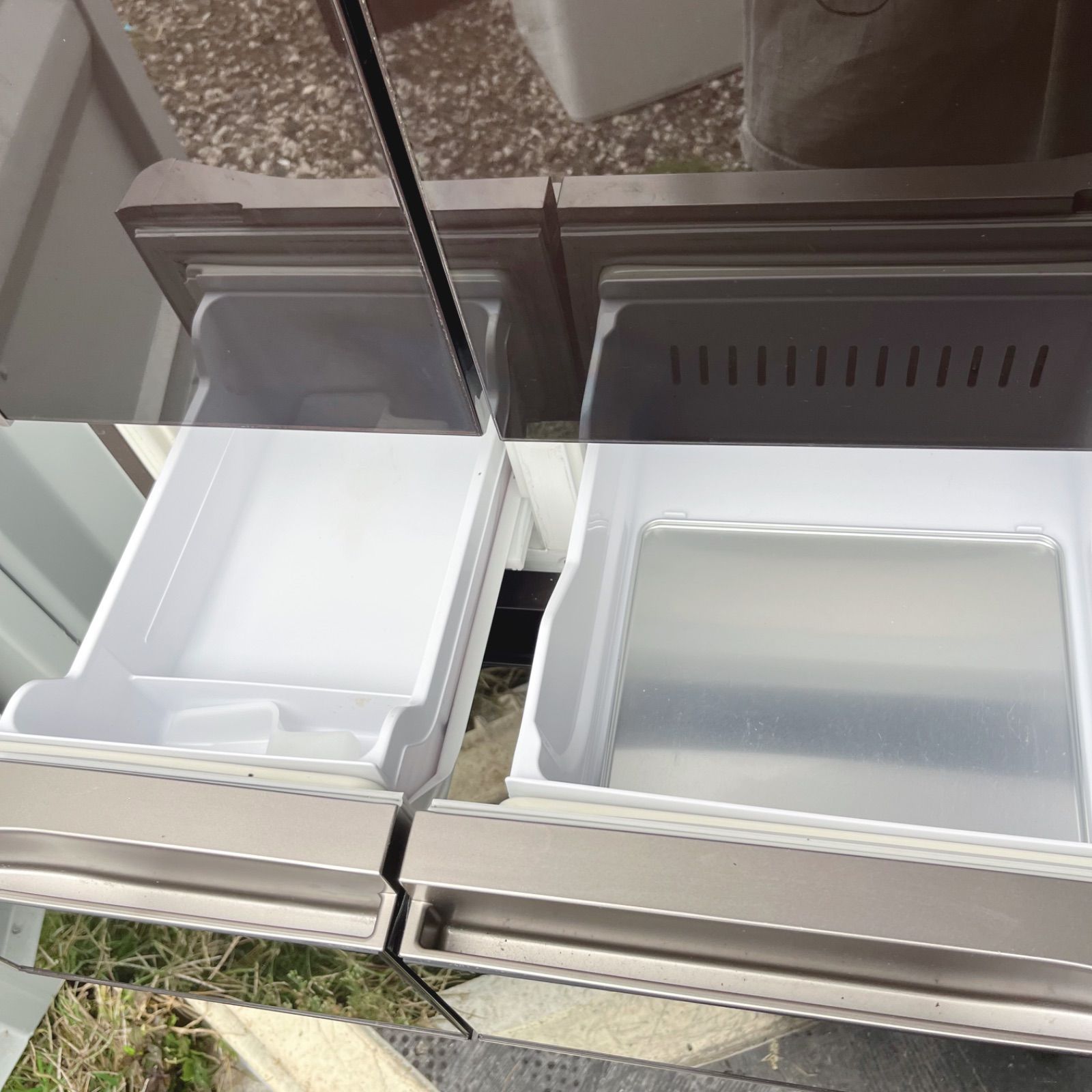 41取付無料！日立真空チルド搭載 スタイリッシュブラウン6ドア冷蔵庫！洗濯機 41取付無料！日立真空チルド搭載 スタイリッシュブラウン6ドア