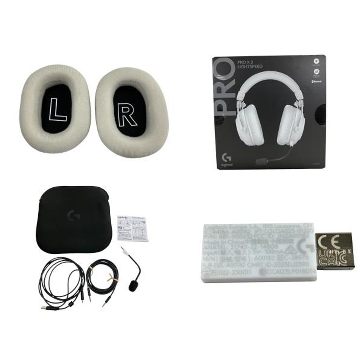 Logicool PRO X 2 LIGHTSPEED G-PHS-005WLWH ワイヤレス ゲーミング ヘッドセット 音響 ロジクール 良好 W10440241