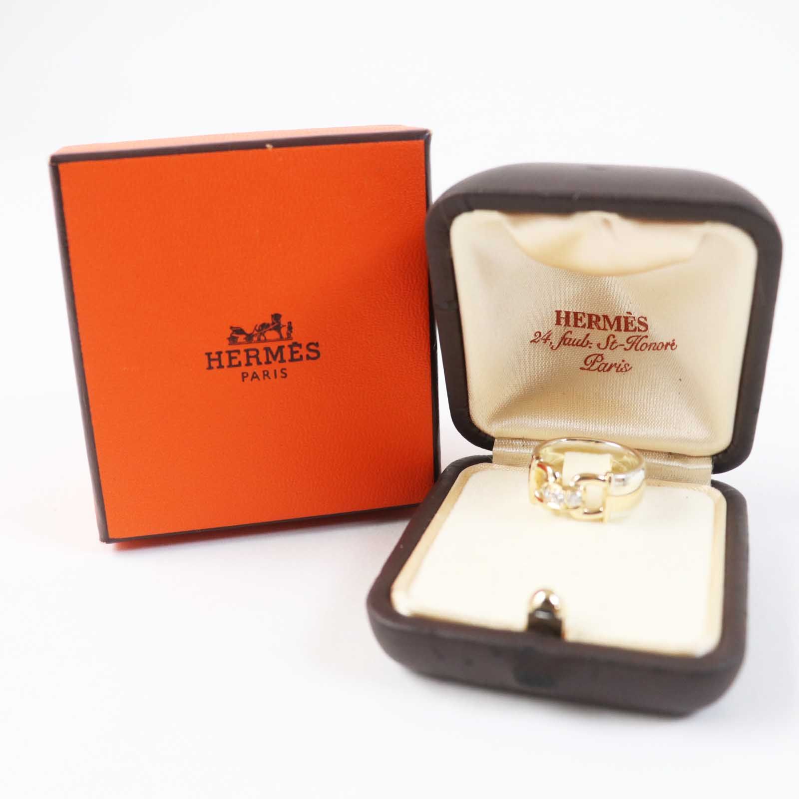 HERMES エルメス モンテヴィデオ コンビリング 54 ヴィンテージ 希少 VINTAGE HERMES] ヴィンテージエルメス・モンテビデオリング