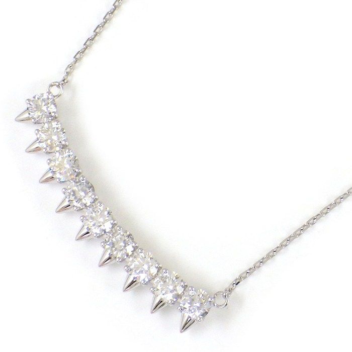 美品 田崎真珠 タサキ K18WG メインダイヤ0.20ct ネックレス TASAKI - 【新着】タサキ K18WG ダイヤモンド0.20ct