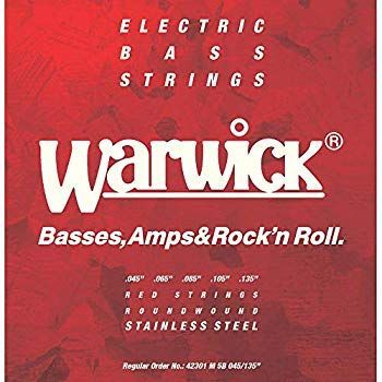 非常に良い WARWICK ワーウィック エレキベース弦 5弦セットステンレス 42301 RED Strings Medium Low B 045|135 g6bh9ry