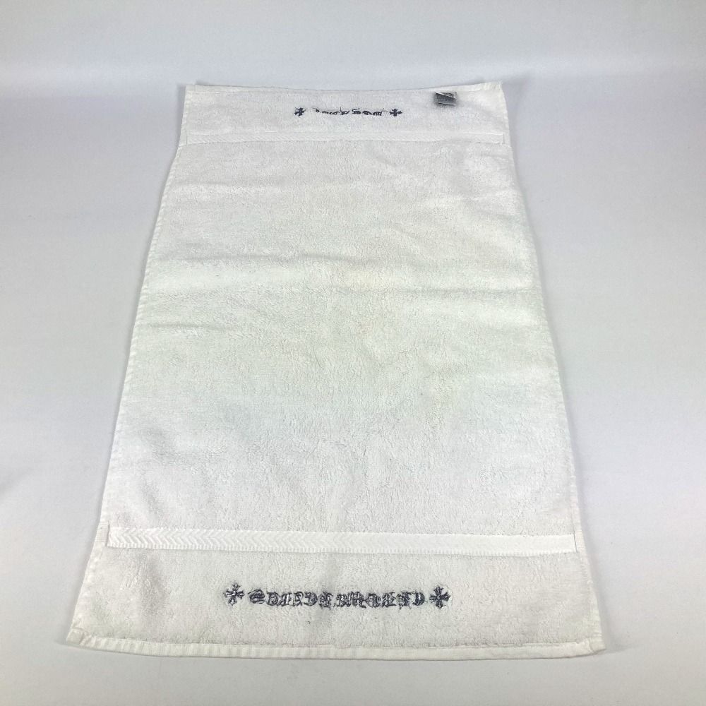 CHROME HEARTS クロムハーツ ショップ タオル ロゴ コットン ホワイト