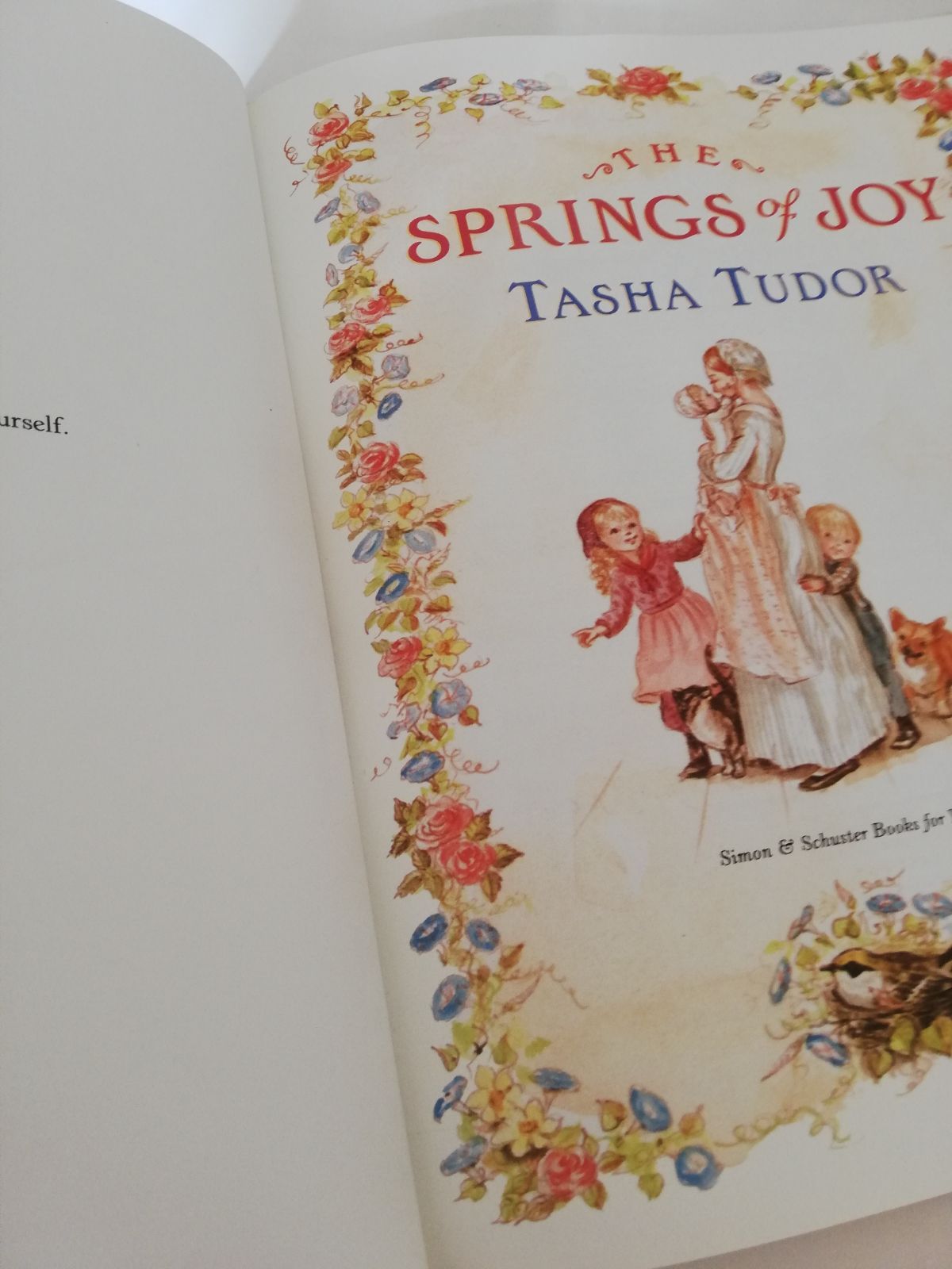 The Springs Of Joy　Tasha Tudor　洋書　喜びの泉　ターシャ テューダーと言葉の花束