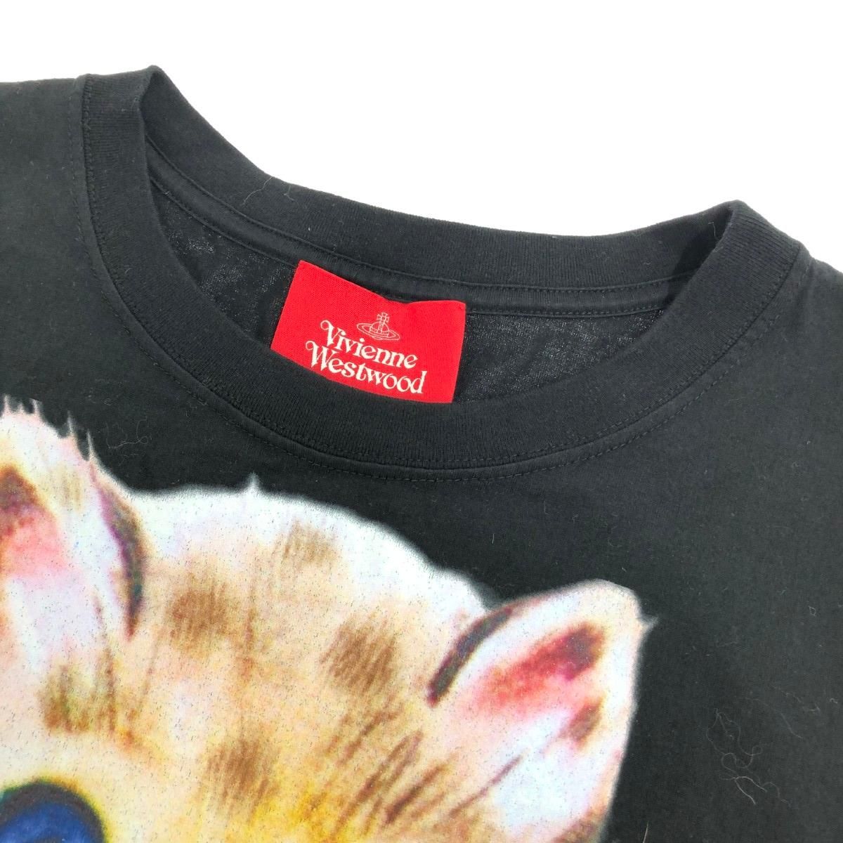 ヴィヴィアンウエストウッドレッドレーベル キャットプリントTシャツ