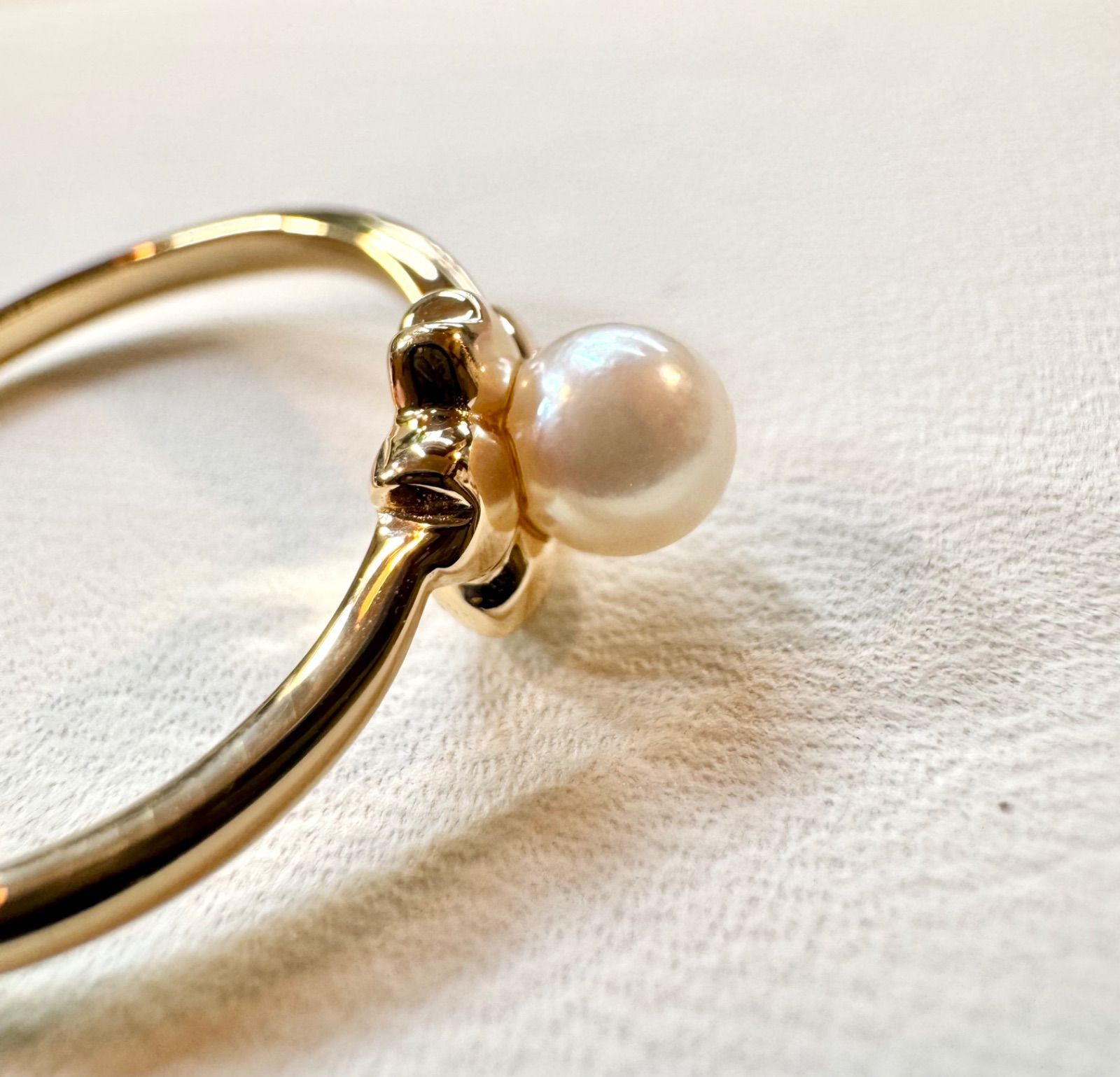 TASAKI◇K18YG*17号*桜モチーフパールリング*真珠*タサキ - メルカリ 