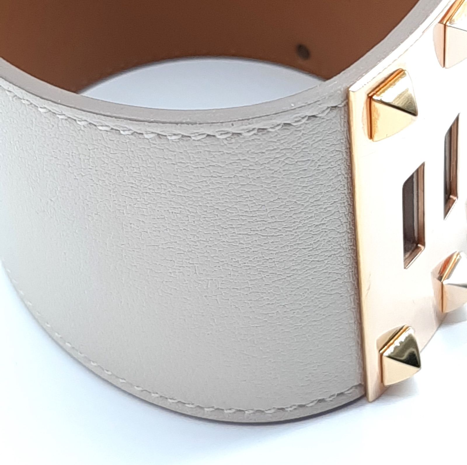 エルメス Hermès ブレスレット ケリードッグ カーフスキンバングル 