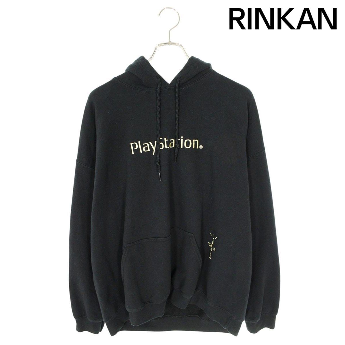 トラヴィススコット  CACTUS JACK HOODIE Play Stationロゴ刺繍プルオーバーパーカー メンズ L 【2/27～3/18 タイムセール】