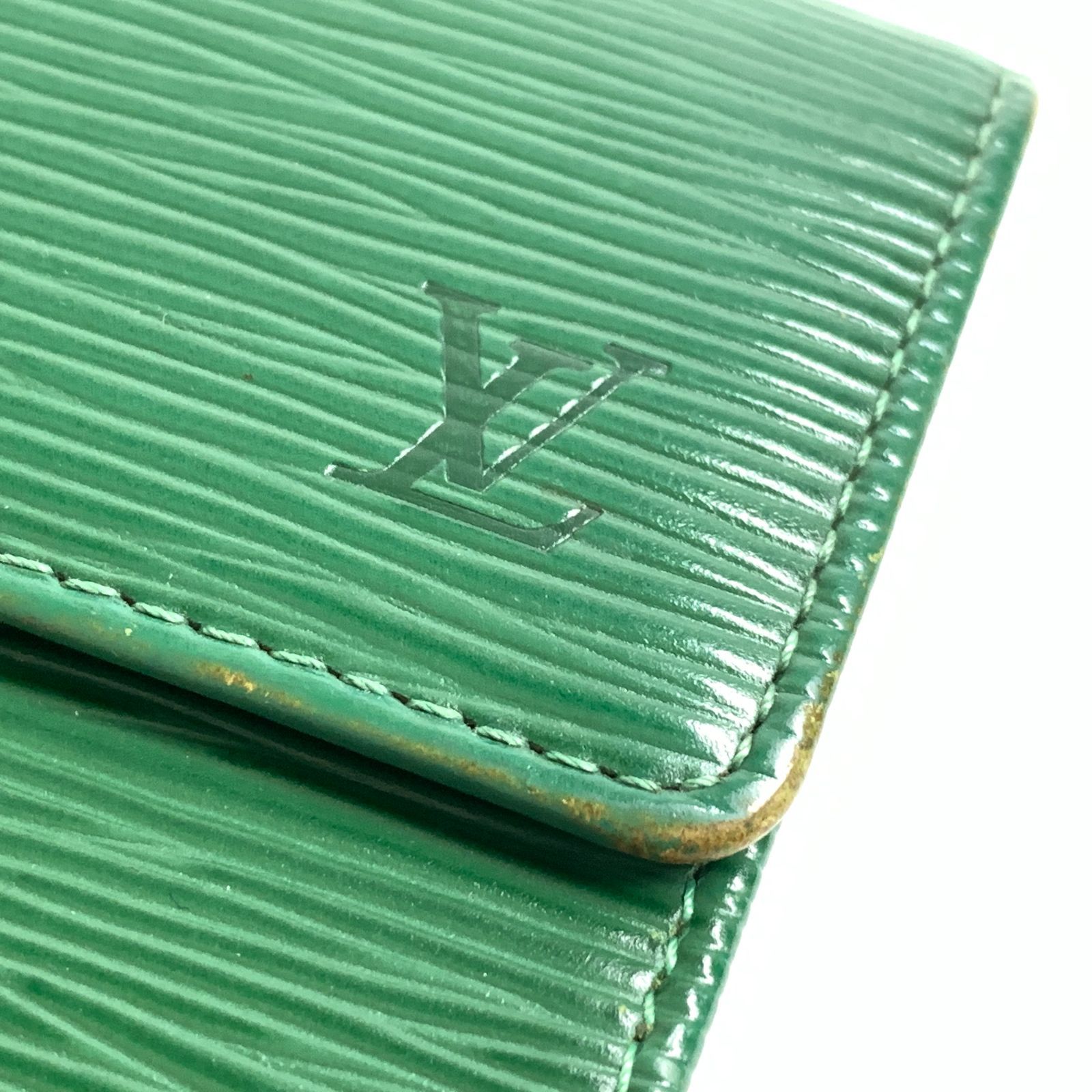 LOUIS VUITTON 長財布　エピ　ポルトフォイユサラ　グリーン　正規品 f001 C ルイヴィトン 長財布 エピ グリーン 緑 Louis Vuitton 旧