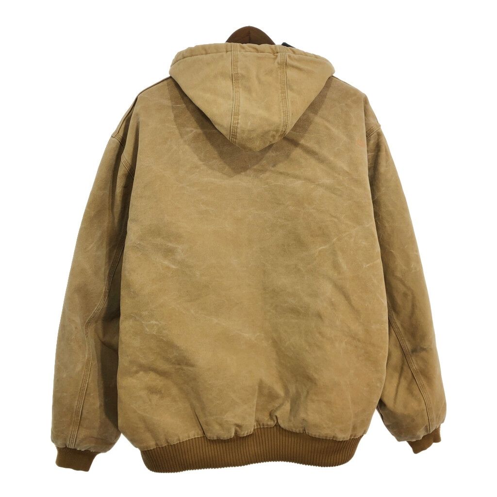Carhartt カーハート アクティブジャケット ダック ワークジャケット ライトブラウン(メンズ 2XL Tall)中古 古着 V0175