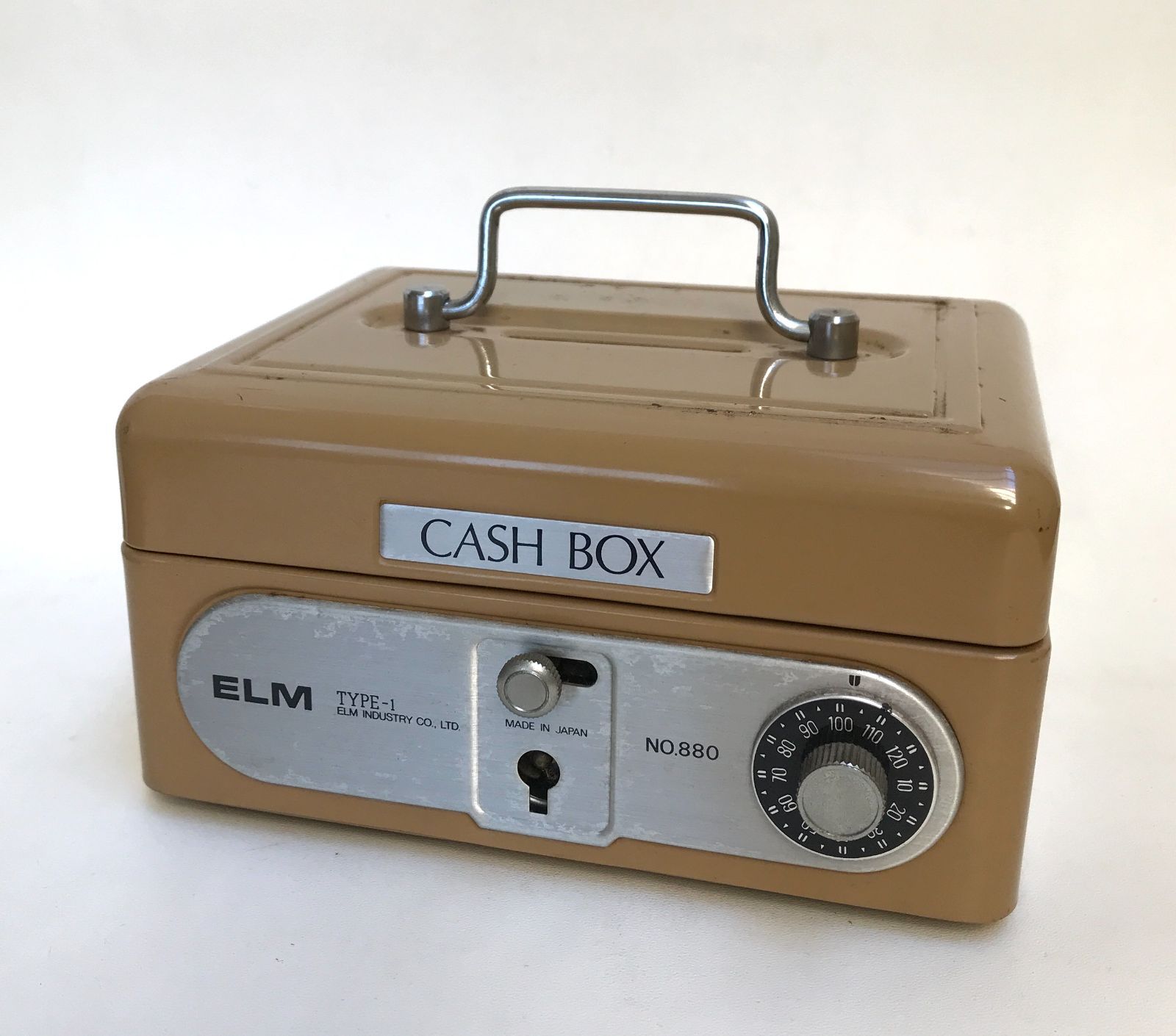 レトロ品 ELM CASHBOX TYPE-1 NO.880 手提げ金庫型貯金箱 #184 - メルカリ