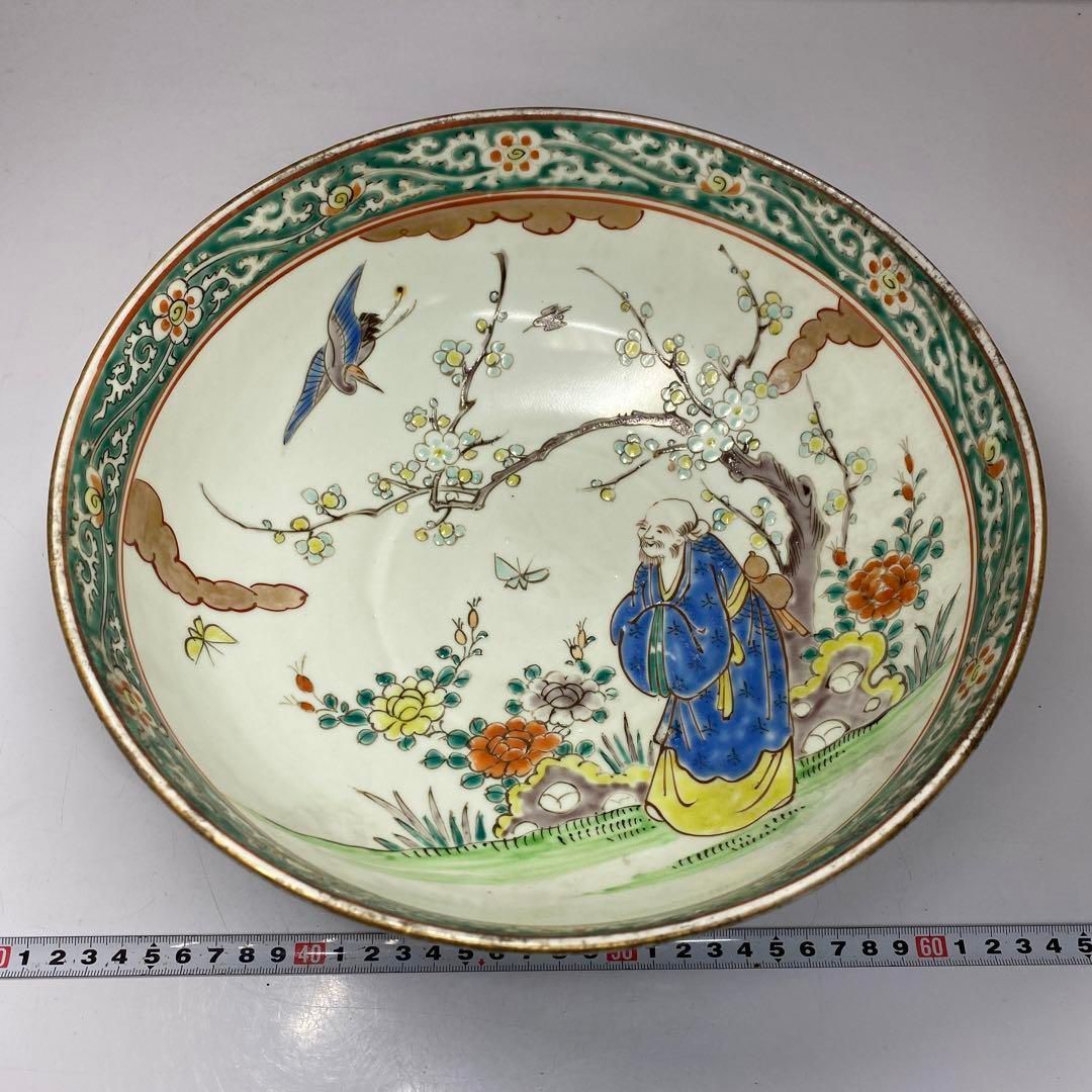 古伊万里　色絵　人物画　大鉢　27.8㎝　タルチ　東さ5-0905① 古伊万里 色絵 人物画 大鉢 27.8㎝ タルチ 東さ5-0905① - メルカリ