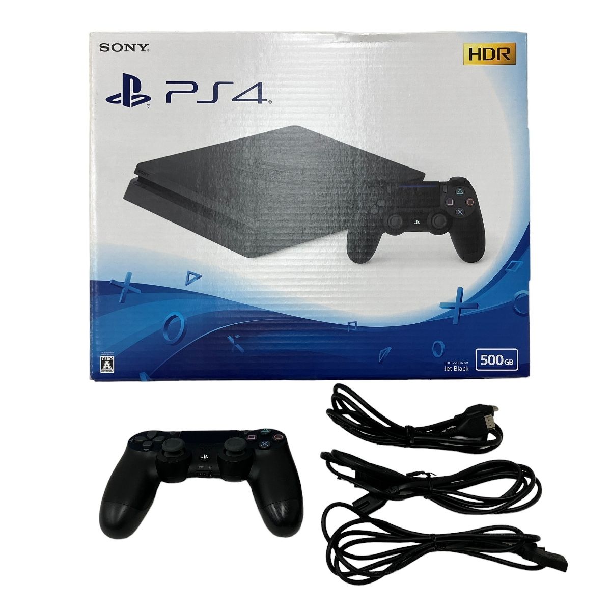 SONY PlayStation4 CUH-2100A 500GB ブラック 本体 リモコン 元箱有 ソニー プレイステーション PS4 ゲーム機  家電 中古 M9113729 - メルカリ