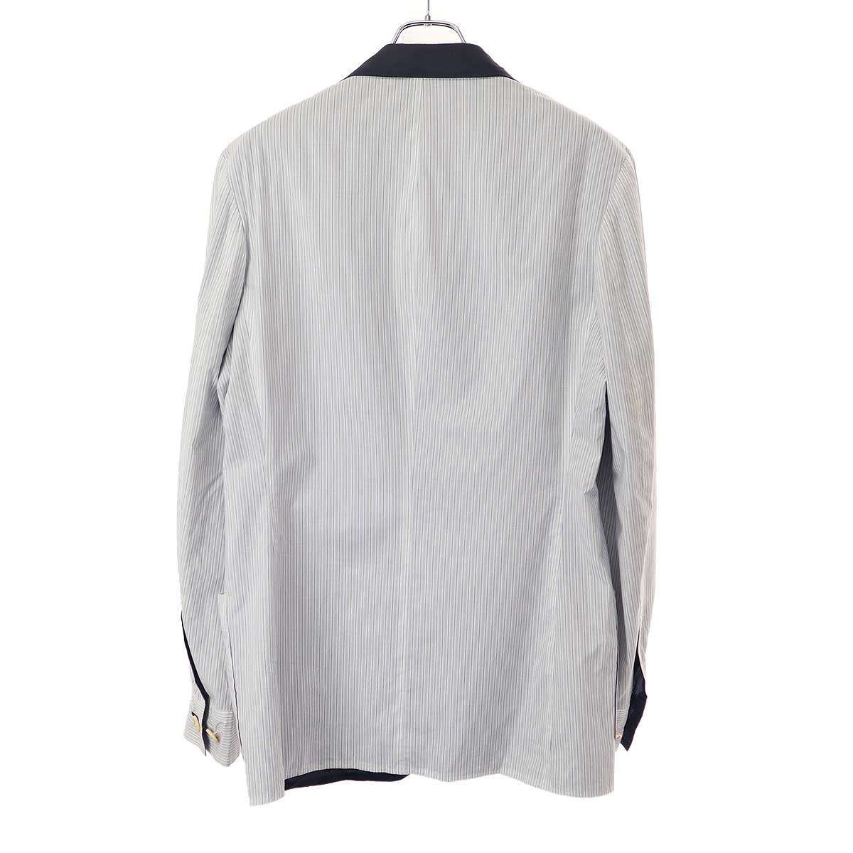 YOHJI YAMAMOTO HOMME シワギャバ タブ付き シャツジャケット(HJ