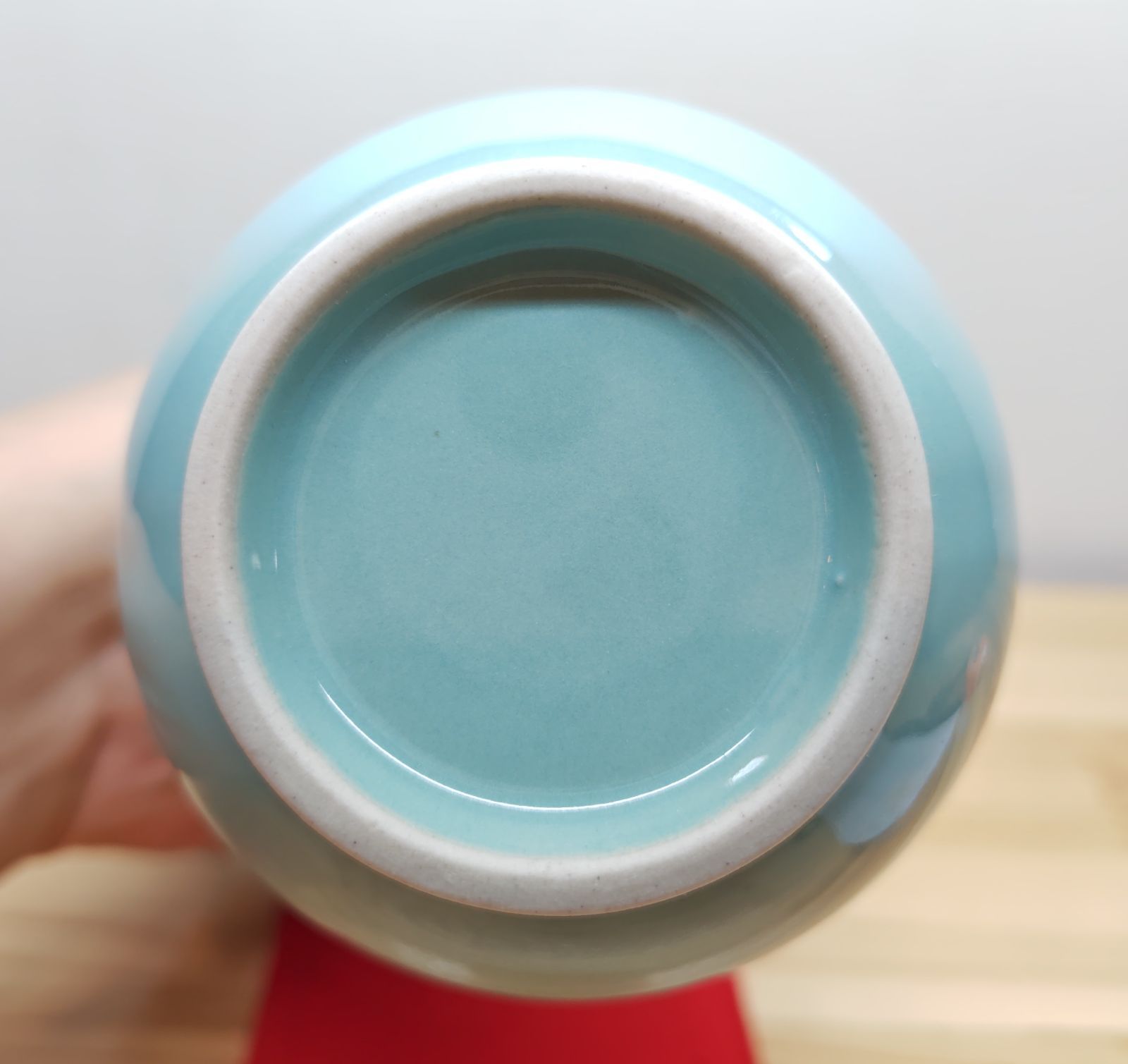 逢絢亭・新品】茶道具 花入 美濃焼 鶴首花入 青磁 金新窯 紙箱