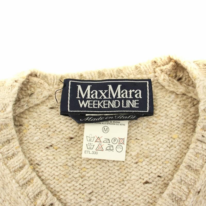 MAX MARA WEEK END LINE ニット・セーター F ベージュ 【古着】【中古】 マックスマーラ ウィークエンドライン MAX MARA WEEKEND LINE