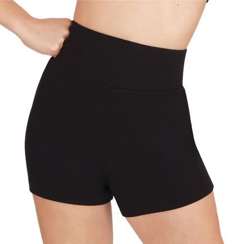 【ブラック】XS ショートパンツ バレエウォームアップ Capezio カペジオ ジュニア用 黒 ウエスト2スタイル楽しめる 新品未使用【匿名配送＋100円】|tb131-black-XS|
