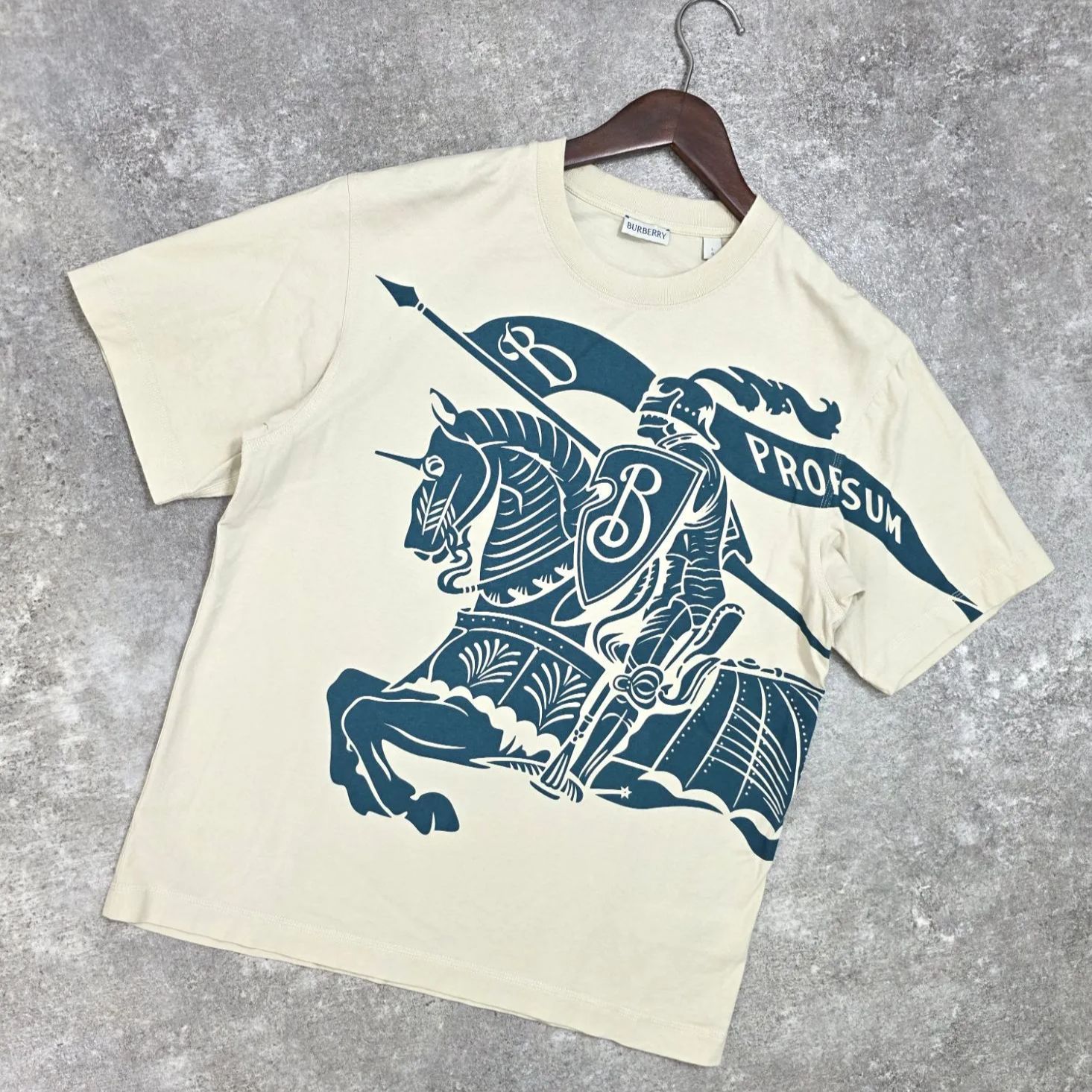 BURBERRY ベージュ Tシャツ Lサイズ Burberry Tシャツ - ベージュ 