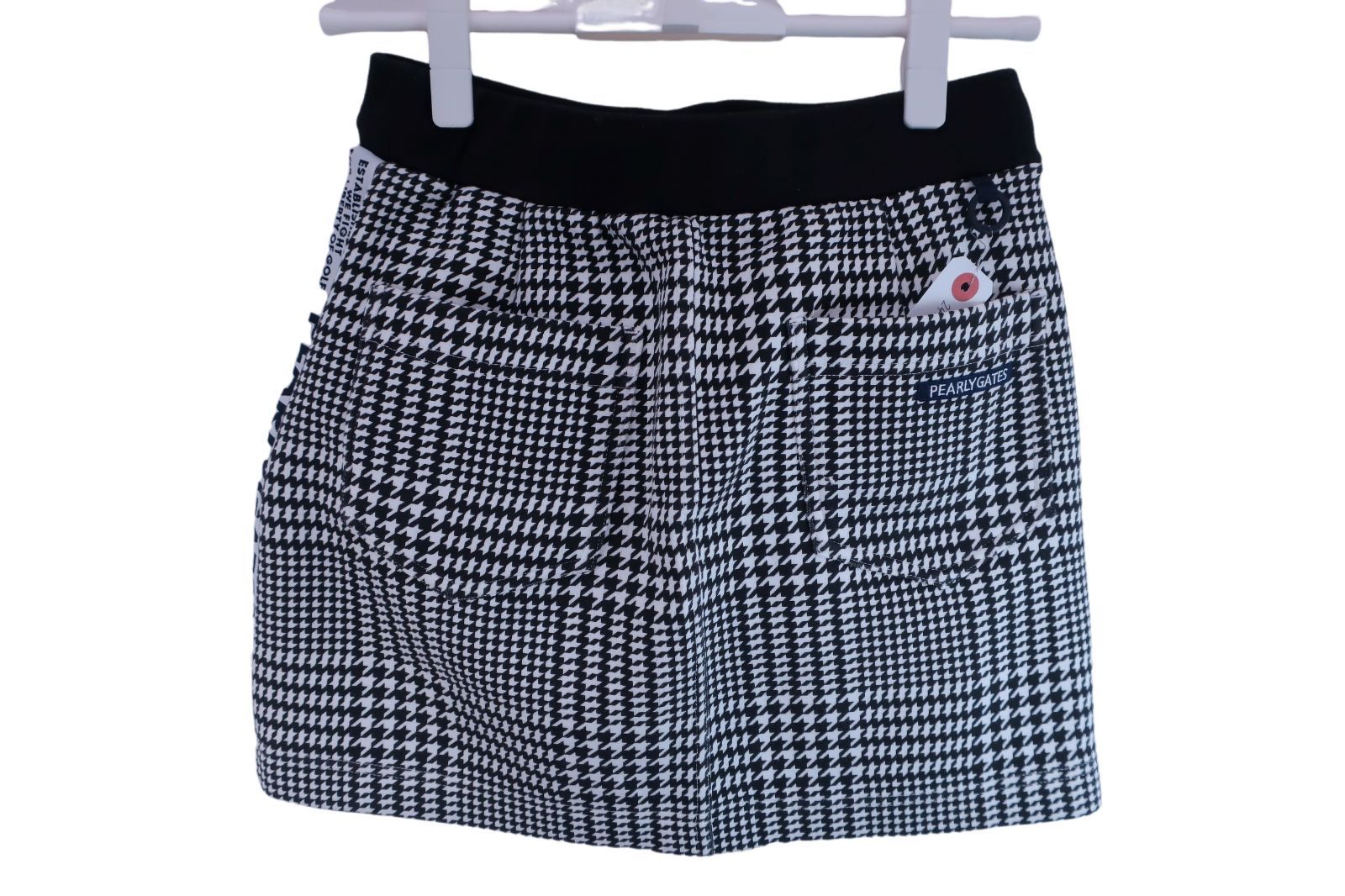 美品】PEARLY GATES(パーリーゲイツ) スカート 白黒千鳥柄