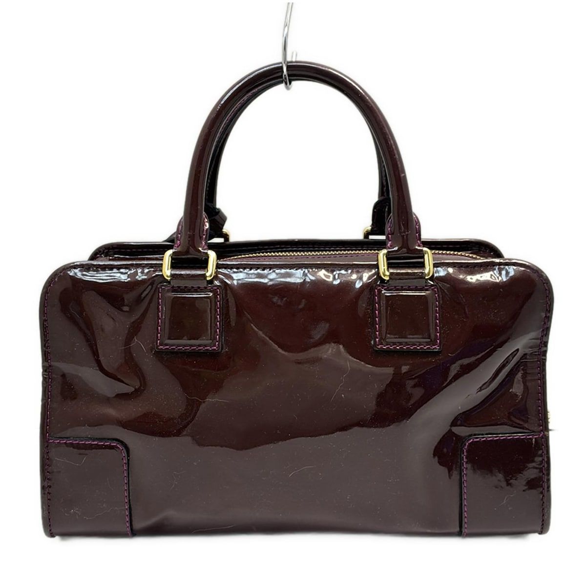 ロエベハンドバッグ ロエベ LOEWE ハンドバッグ ミニボストンバッグ 黒 レザー