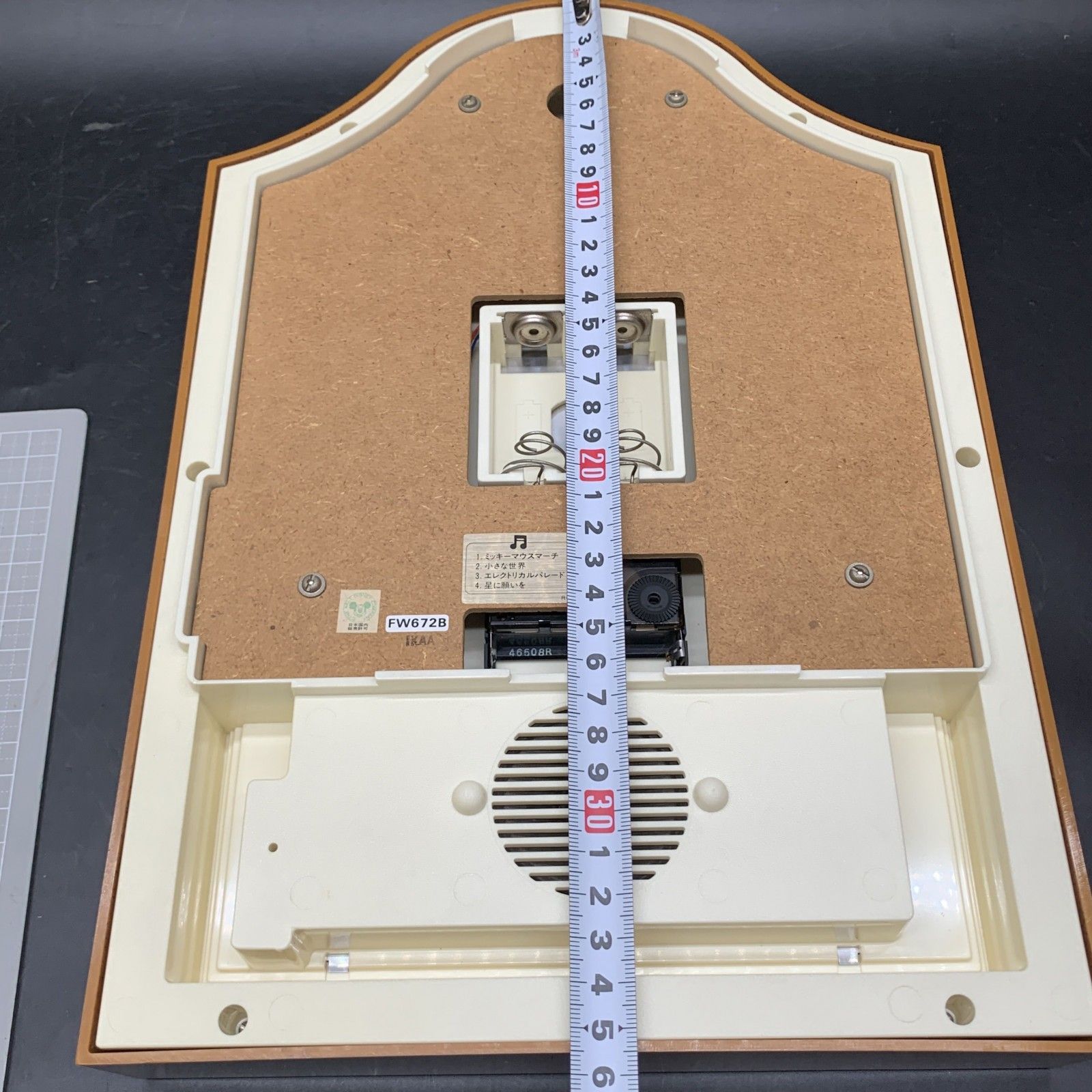 奮闘 K300.1可動 壁掛け時計 当時物 ミッキーマウス ディズニー 音楽付き時計 アンティーク レトロ ディズニーグッズ お見逃しなく！