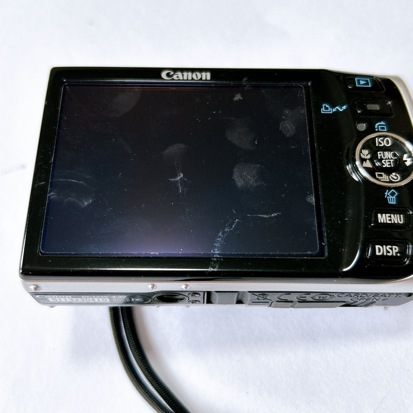 キャノン IXY デジタル PC1249シルバー デジカメ コンデジ 通電確認 