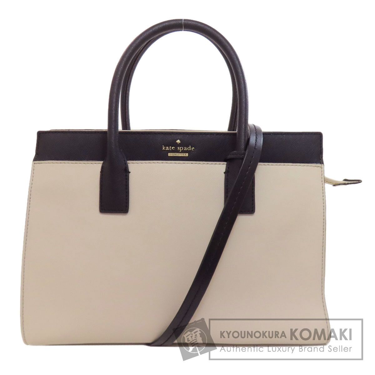 kate spade ケイトスペード ロゴ バイカラー 2WAY トートバッグ レザー 